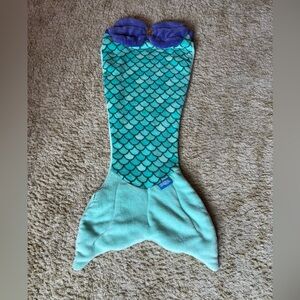 Aqua and Blue Mermaid Tail Blanket for Kids